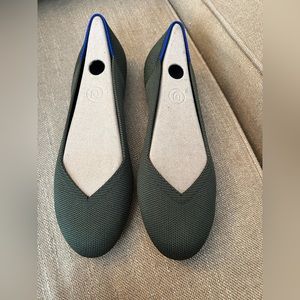 Rothy’s “The Flat” in Cypress, size 7.5